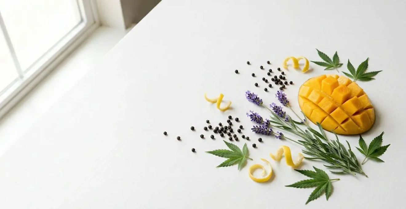 Composition de terpènes naturels présents dans le cannabis et les aliments