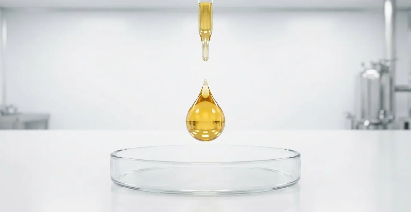 Représentation microscopique de capsules liposomales protégeant les cannabinoïdes