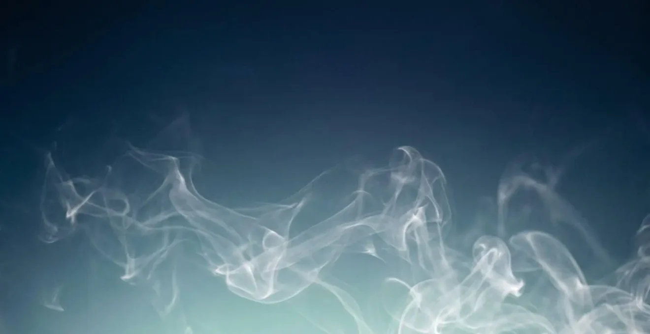 Représentation abstraite de l'absorption pulmonaire de la vapeur de CBD